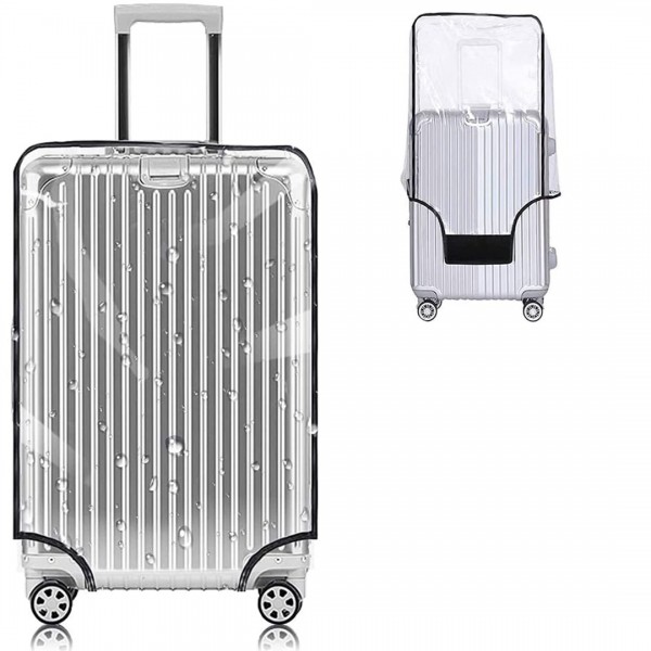 Kkluno Clear PVC Suitcase Cover Protectors 28 Inch Luggage Cover